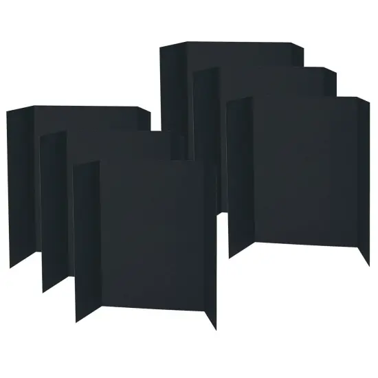 Presentation Board, Black, Single Wall, 48" x 36", Pack of 6 {1}