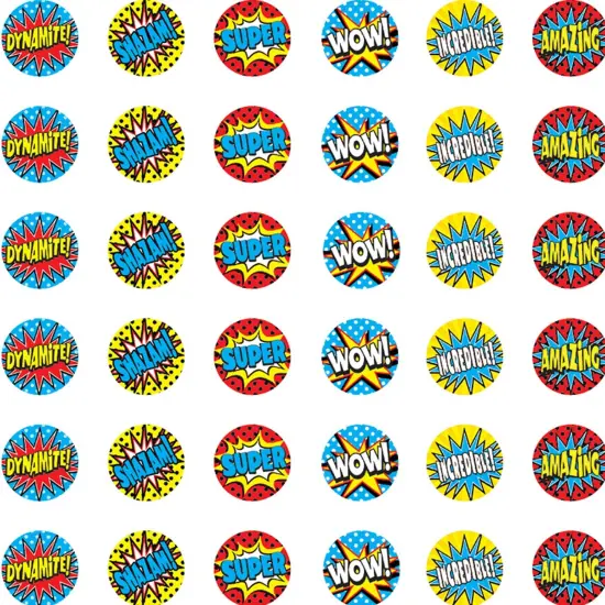 Superhero Mini Stickers Valu-Pak, 1144 Per Pack, 6 Packs {2}