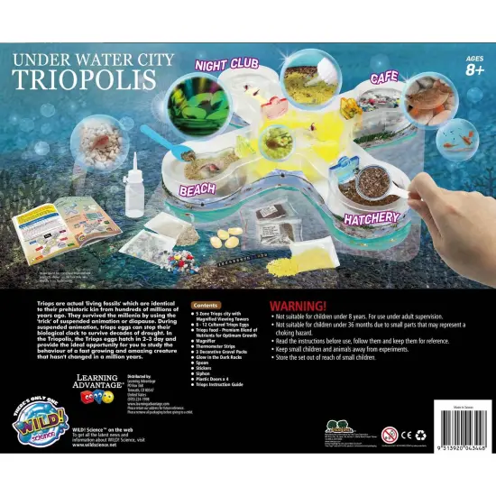 Under Water City Triopolis - Science Kit for Ages 8+ - Hatch Triassic Dinosaur Living Fossils - Eggs and Tank Included {2}
