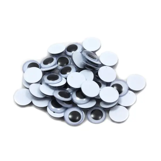 Wiggle Eyes 15mm, Black, 50 Per Pack, 12 Packs {2}