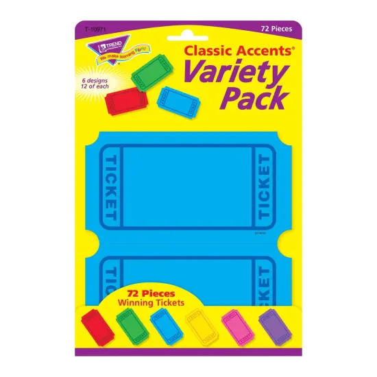 Winning Tickets Classic Accents&reg; Variety Pack, 72 Per Pack, 3 Packs {2}