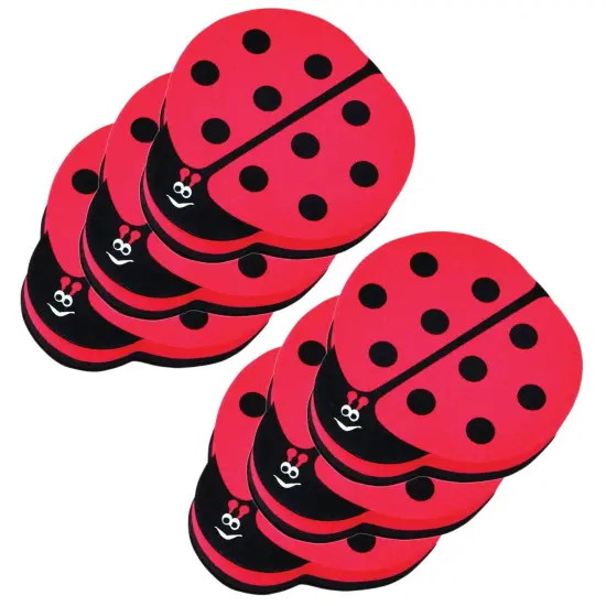 Magnetic Whiteboard Eraser, Ladybug, Pack of 6 {1}