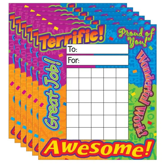 Reward Words Incentive Pad, 36 Sheets Per Pad, Pack of 6 {1}