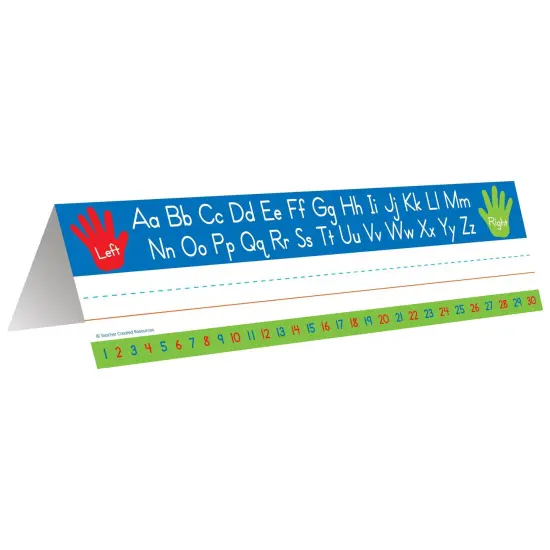 Left Right Alphabet Tented Name Plate, 36 Per Pack, 3 Packs {2}