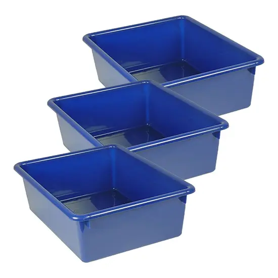 Double Stowaway&reg; Tray Only, Blue, Pack of 3 {1}