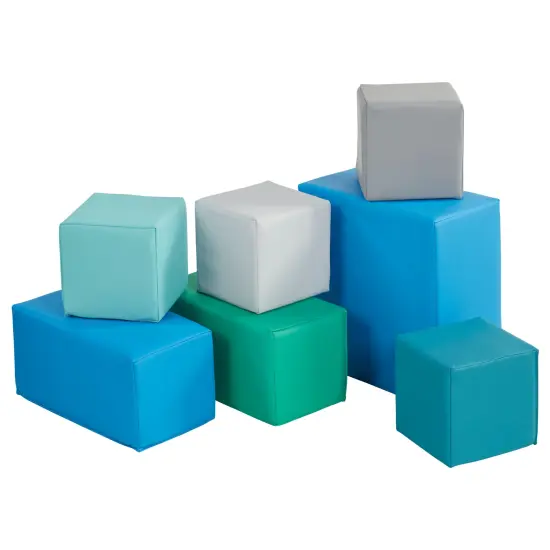 Big Foam Block Playset, 7-Piece Contemporary {7}