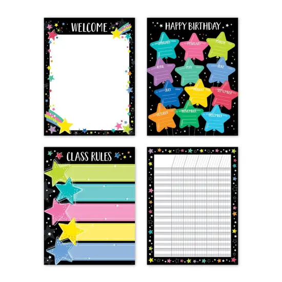 Star Bright Classroom Essentials 4-Chart Pack {1}