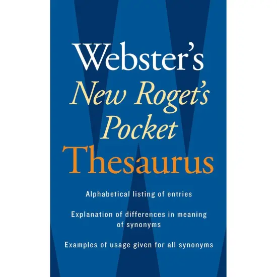 Webster's New Roget's Pocket Thesaurus, Pack of 6 {2}