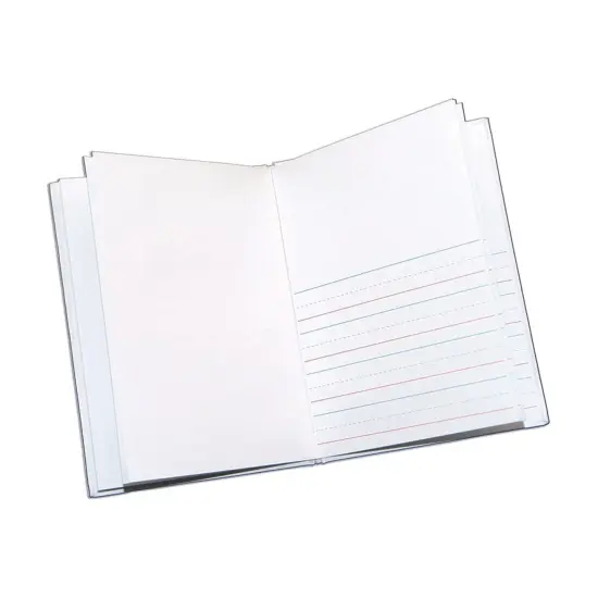 Hardcover Blank Book Primary Lined, 6" x 8" Portrait, White, Pack of 12 {2}