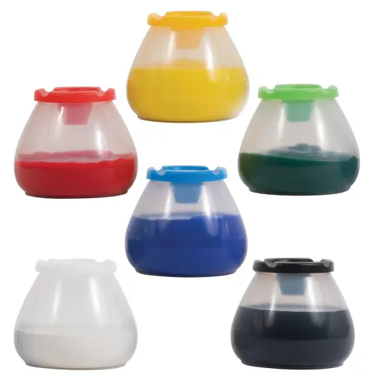 No Spill No Tip Paint Pots, 6 Per Set, 2 Sets {6}