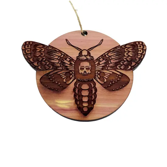 Deaths Head Hawk Moth - Cedar Ornament {1}