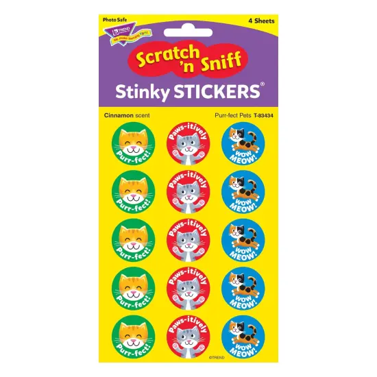 Purr-fect Pets/Cinnamon Stinky Stickers&reg;, 60 Per Pack, 6 Packs {2}