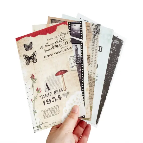 Sticker Book: 25 Pages of Pre-Cut Stickers and Collage Sticker Sheets, Washi or Matte Paper {5}