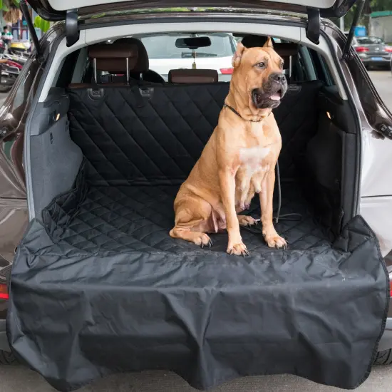 SUV Pet Cargo Liner Trunk Cover Waterproof Non-Slip Washable Material, Extra Long Size Universal Fit with Bumper Flap 80&rdquo; x 52&rdquo; Protect Prevents Scratches Marks & Spills {1}
