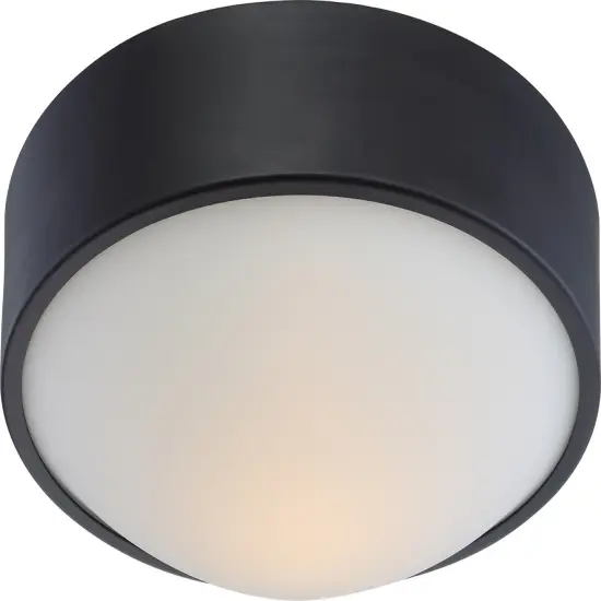 Nuvo Perk 13" LED Flush Mount Fixture w/ White Glass in Aged Bronze Finish {1}