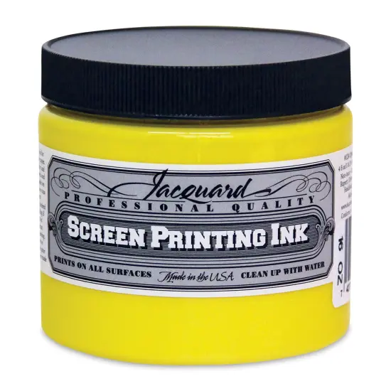 Jacquard Screen Printing Ink - Opaque Yellow, 16 oz {1}