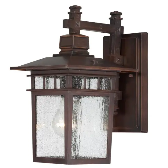 Cove Neck 1-Light Wall Lantern Outdoor Light Fixture in Rustic Bronze Finish {1}
