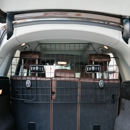 Adjustable Large Pet Barrier Gate For SUV's, Cars Vans and Vehicles Safety Car Divider for Dogs Pets, Heavy Duty Universal Fit {4}