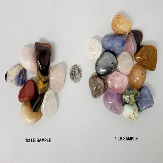 Mixed Tumbled Stones Bulk - Large Size {4}