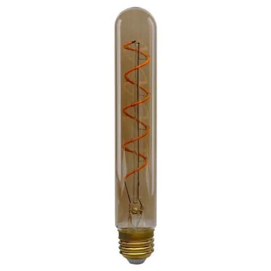 Satco 4w T9 LED Amber 2200K 260Lm Vintage Style Filament E26 Base Bulb {1}