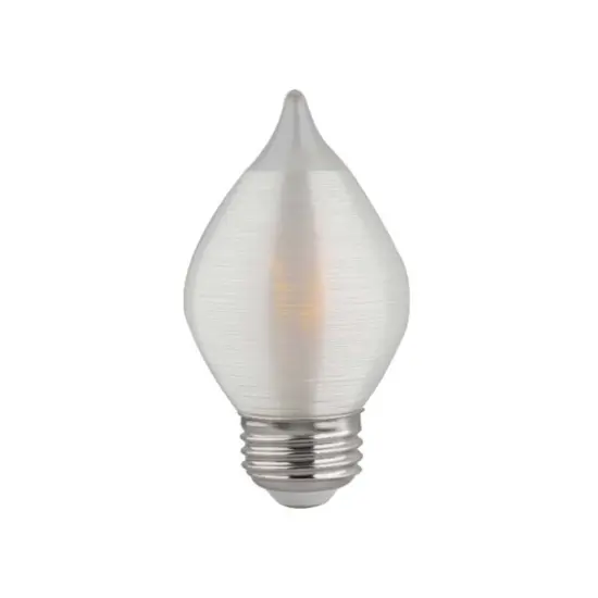 Satco S22713 4w C15 LED Satin Spun Clear 120v Medium Base 300lm 2700k bulb {1}