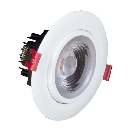 NICOR 4-inch LED Gimbal Recessed Downlight in White, 5000K {1}