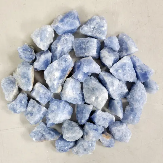 Blue Calcite Rough Stones Bulk {3}