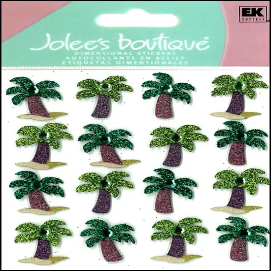 Jolee's Boutique Palm Tree Repeats Dimensional Stickers {1}