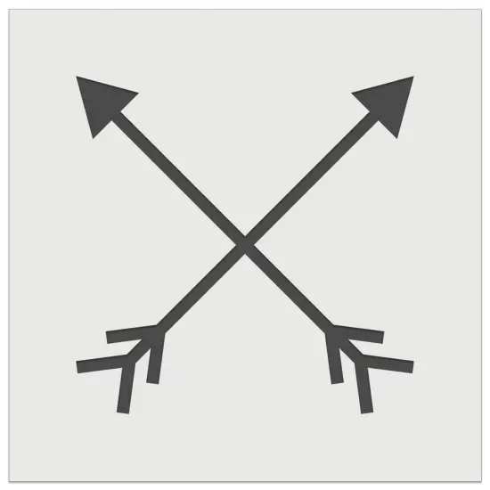 Crossed Arrows Wall Cookie DIY Craft Reusable Stencil {7}