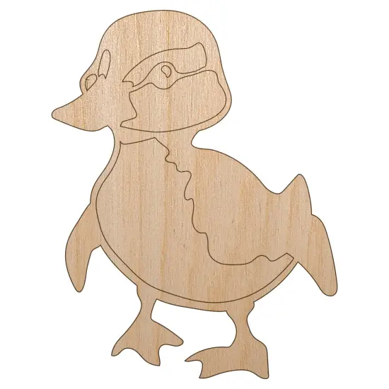 Cute Baby Duck Duckling Unfinished Wood Shape Piece Cutout for DIY Craft Projects {7}