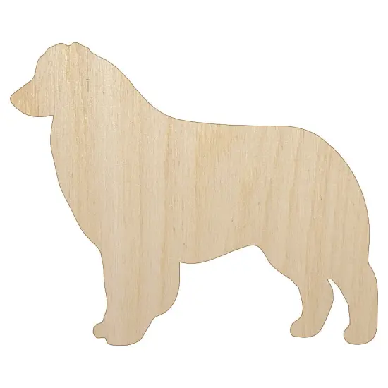 Australian Shepherd Dog Aussie Solid Unfinished Wood Shape Piece Cutout for DIY Craft Projects {7}