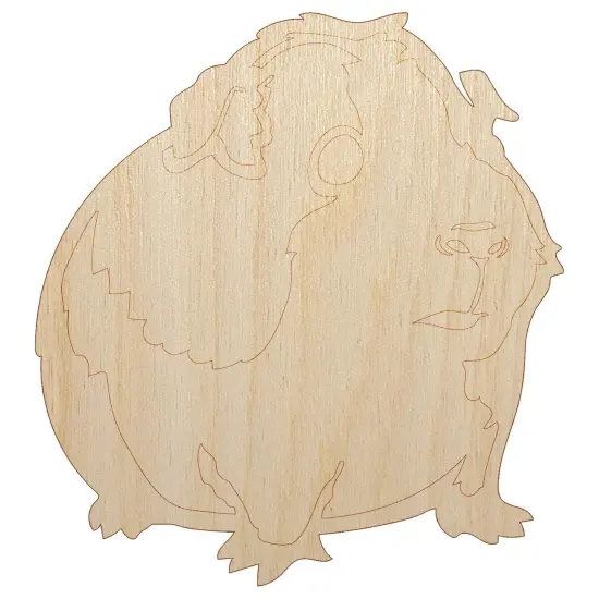 Cute Spotted Guinea Pig Unfinished Wood Shape Piece Cutout for DIY Craft Projects {7}