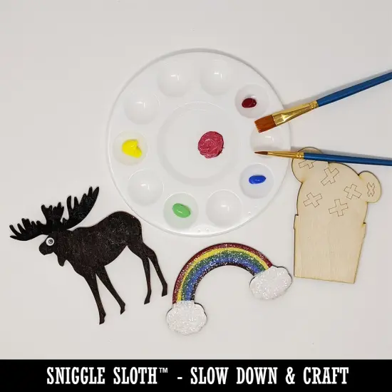 Pocket Watch Unfinished Wood Shape Piece Cutout for DIY Craft Projects {3}