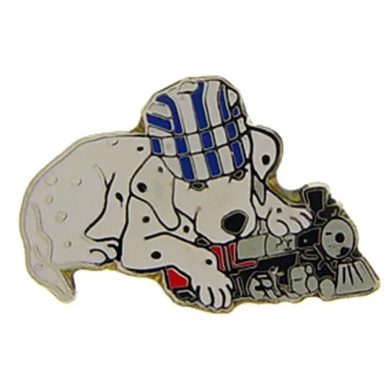 Puppy Train Railroad Pin 1" {1}