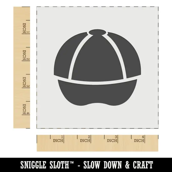 Baseball Cap Hat Wall Cookie DIY Craft Reusable Stencil {6}