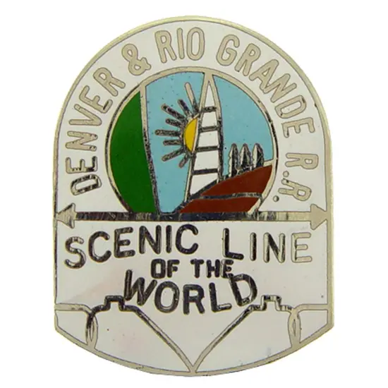 EagleEmblems P01215 PIN-RR,Denver & Rio Grand (1'') {1}