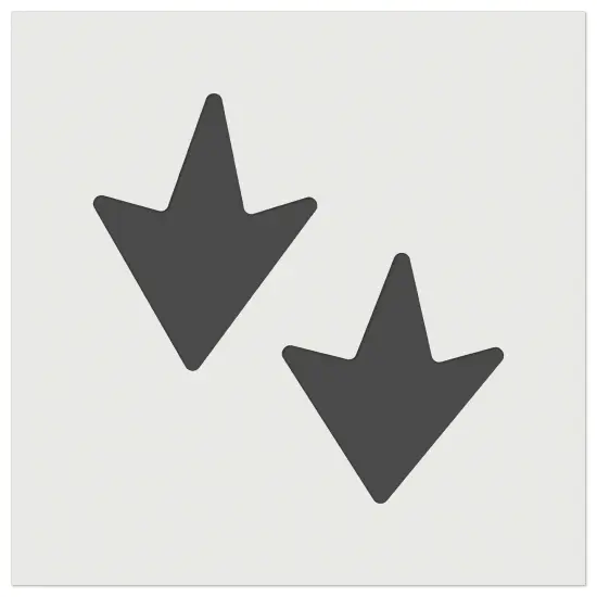 Duck Goose Footprint Track Wall Cookie DIY Craft Reusable Stencil {2}