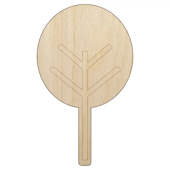 Cute Tree Unfinished Wood Shape Piece Cutout for DIY Craft Projects {1}