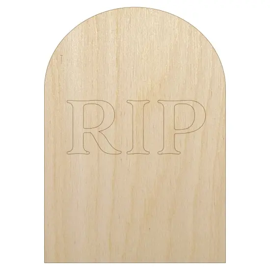 Tombstone RIP Halloween Unfinished Wood Shape Piece Cutout for DIY Craft Projects {2}