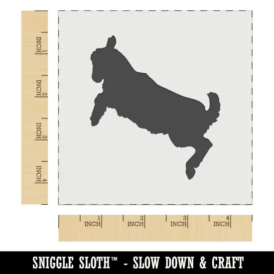 Baby Goat Jumping Playing Wall Cookie DIY Craft Reusable Stencil {6}