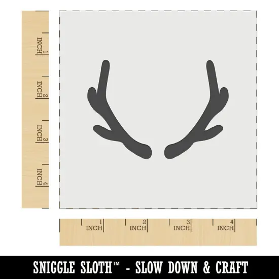 Deer Antlers Wall Cookie DIY Craft Reusable Stencil {6}