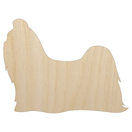 Shih Tzu Dog Solid Unfinished Wood Shape Piece Cutout for DIY Craft Projects {1}