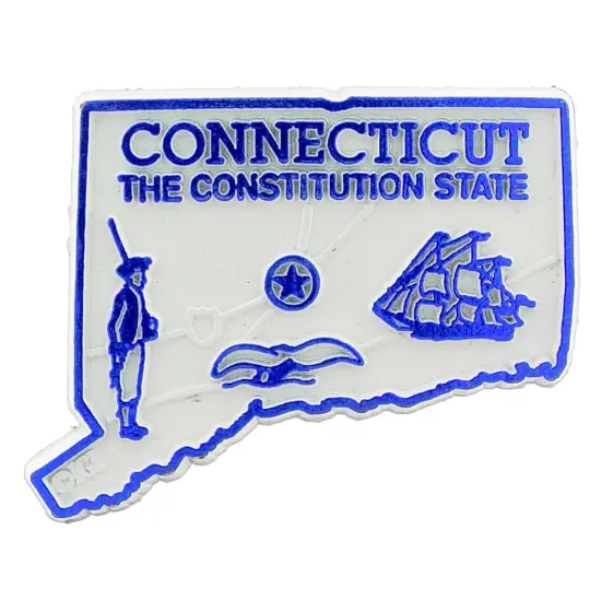 Connecticut Refrigerator Magnet 2" {1}