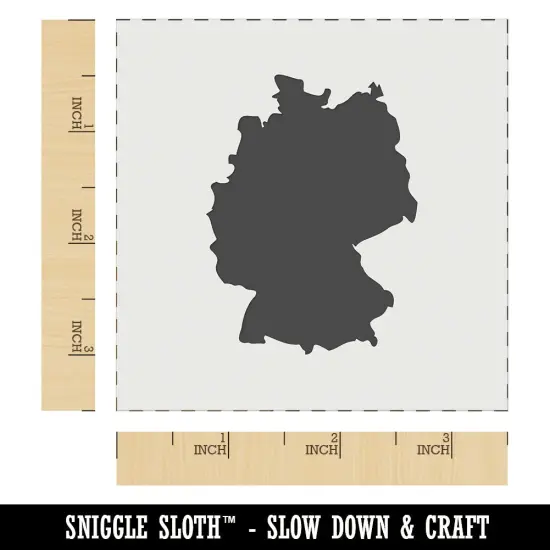 Germany Country Solid Wall Cookie DIY Craft Reusable Stencil {5}