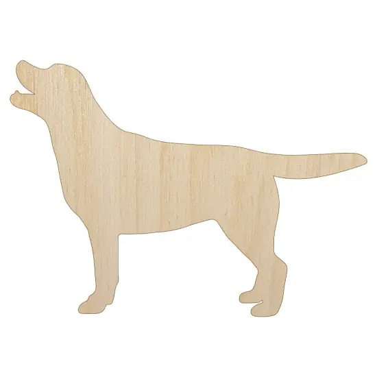 Labrador Retriever Dog Solid Unfinished Wood Shape Piece Cutout for DIY Craft Projects {1}