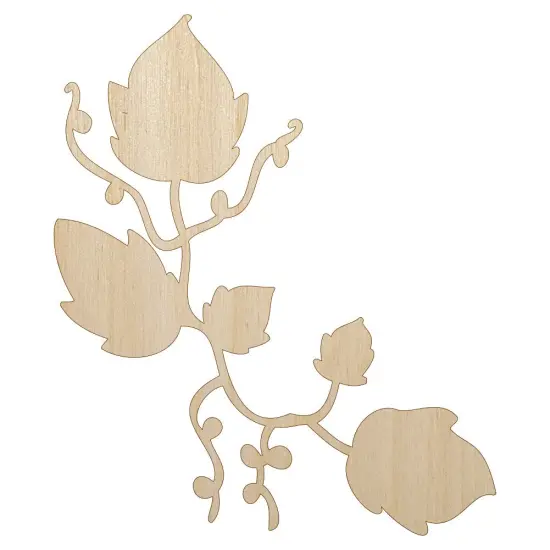 Ivy Vines Solid Unfinished Wood Shape Piece Cutout for DIY Craft Projects {1}