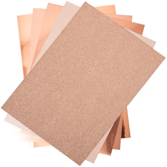 Sizzix Surfacez Opulent Cardstock Pack 8"X11.5" 50/Pkg-Rose Gold {2}