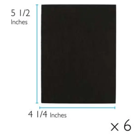 Lacy's Stiff Stuff 4.25 x 5.5 inches Beading Foundation, Black (6 sheets) {3}