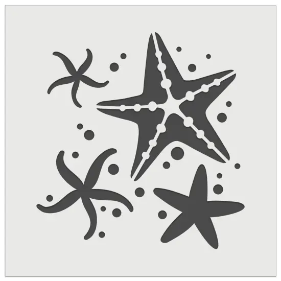 Ocean Starfish Sea Stars Wall Cookie DIY Craft Reusable Stencil {2}