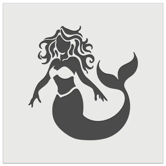 Beautiful Mythological Mermaid Wall Cookie DIY Craft Reusable Stencil {2}